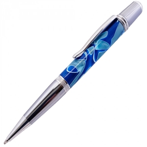 Sierra&reg; Black Titanium and Platinum Ballpoint Pen