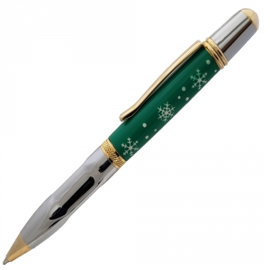 Sierra&reg; Grip Ballpoint Pen Chrome/Gold
