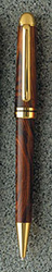 Gold Top European Pen&trade; - (7MM Round Top) Titanium Gold