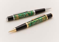 Sierra&trade; Computer Circuit Board Ballpoint Platinum