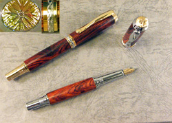 Triton&trade;  Upgrade Gold and Chrome Fountain Pen