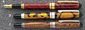Round Top European Screw-Cap Roller Ball or Fountain Pen Exotic Plating