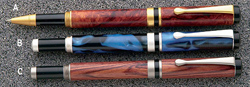 Flat Top American&trade;  Screw Cap  Fountain Pen (Satin)
