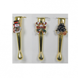 Christmas pen Clips 4 pack - Gold