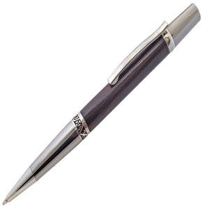 Sierra&reg; Elegant Beauty Black Titanium and Platinum Ballpoint Pen