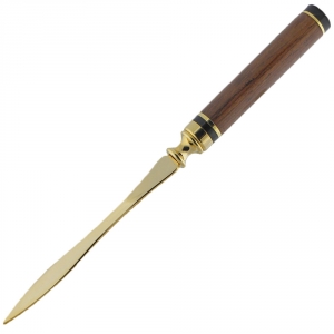 Flat Top American Wavy Blade Letter Opener Gold