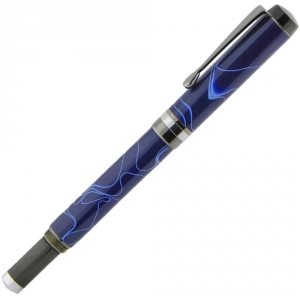 Series 2000&trade; - Flat Top American - Screw Cap Rollerball Pen - Black Titanium