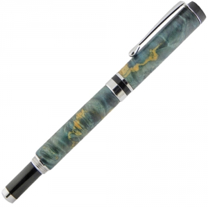 Series 2000&trade; - Flat Top American - Screw Cap Fountain Pen - Chrome
