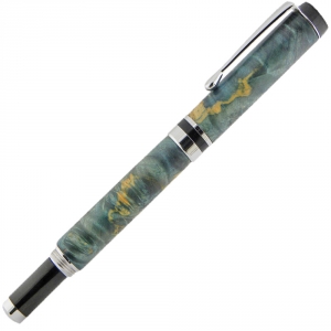 Series 2000&trade; - Flat Top American - Screw Cap Rollerball Pen - Chrome