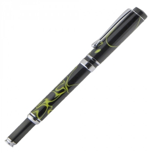 Flat Top American&trade; Rollerball Pen - Snap Cap - Chrome