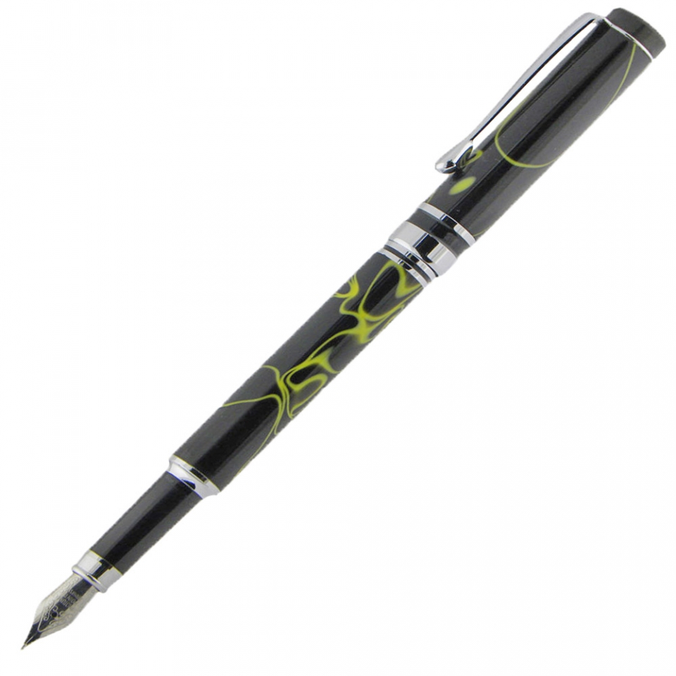 Flat Top American&trade;  Fountain Pen - Snap Cap - Chrome