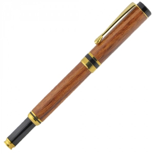 Flat Top American&trade; Rollerball Pen - Snap Cap - Ugrade 24Kt Gold