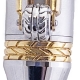 Motorcycle Ballpoint w/Eagle Clip Gold & Chrome