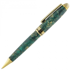 Round Top Gold Top European&trade; Twist Pencil - 0.7mm lead - Gold