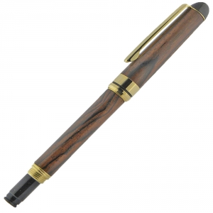 Round Top European&trade; Screw Cap Rollerball Upgrade Gold