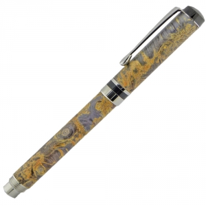 Streamline American&trade; - Screw Cap - Rollerball Platinum