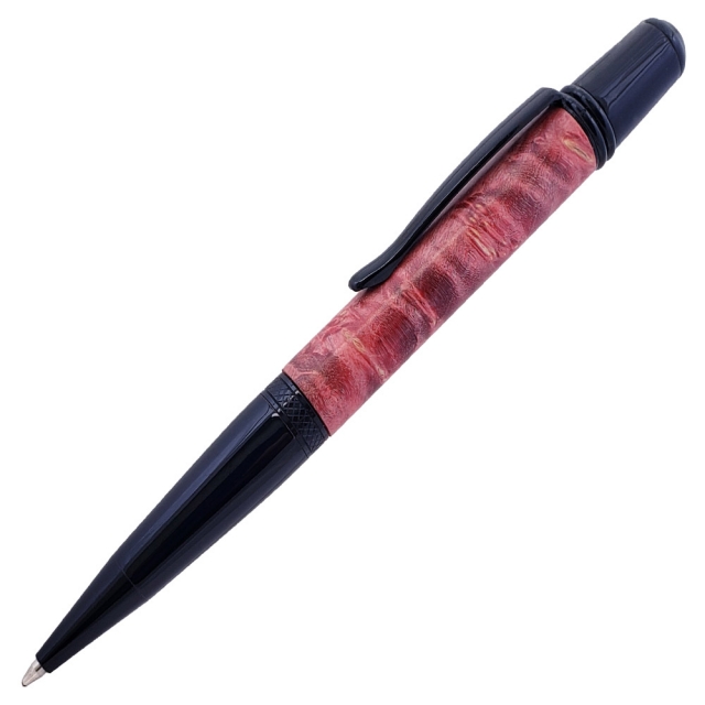 Sierra® Ballpoint Pen Black Chrome - Pen Kit Making Supplies Berea HardWoods