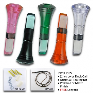 STAT&trade; Polished Duck Call Starter Pack - FREE Tooling Kit, FREE Lanyard