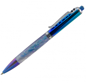 NYX Button Click Ballpoint Pen Titanium Spectrum and Chrome