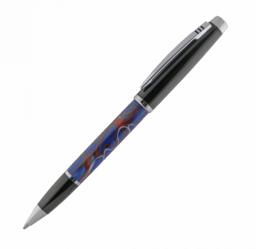 Geta Ballpoint Black Chrome and Chrome