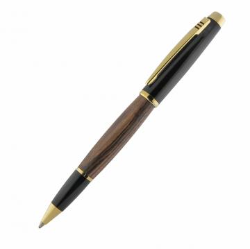 Geta Ballpoint Black Chrome and Gold