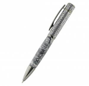 Tanzo Ballpoint Pen - Chrome and Gunmetal