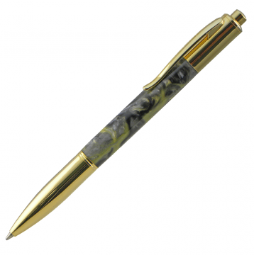 Yari Button Click Ballpoint Pen Gold