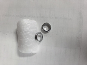 7mm Chrome Beaded Center Ring for Pen (100)