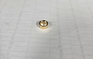 7mm pen Flat Center Ring Gold (100)