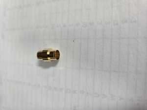 7mm Gold Flat Pencil Center Ring (100)