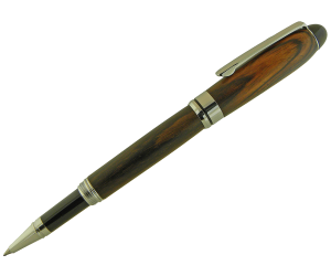 Round Top European&trade; Screw Cap Rollerball  - Platinum