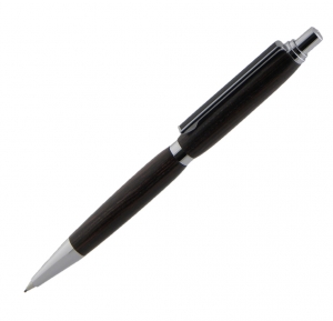 Chrome - Prop Pencil - 0.70mm - Black Line Clip W/ Flat Center Ring
