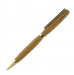 Twist 7mm Ballpoint Pen - Titanium Gold - Black Line Clip W/ Flat Center Ring