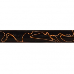 Black and Orange Swirl Acrylic Pen Blank Black and Orange Swirl Acrylic Pen Blank