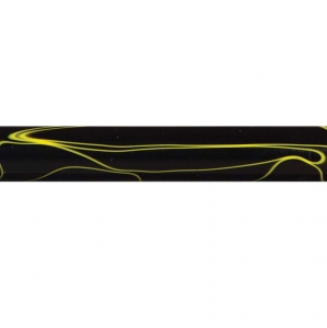 Black and Yellow Acrylic Pen Blank