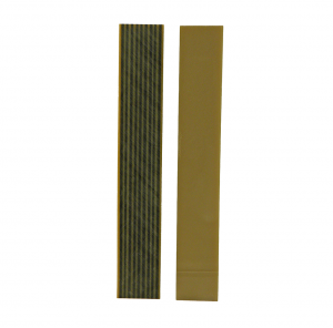 Silvery Bronze and Black Pinstripe Acrylic pen Blank