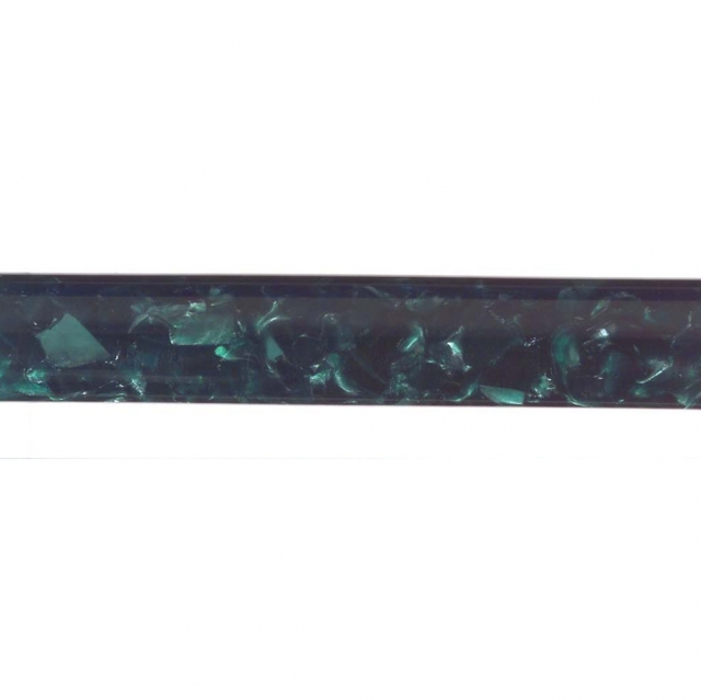 Turned Tube Electric Green Acrylic Pen Blank for Flat Top American&trade; Double Twist