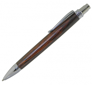 Blade Button Click Ballpoint Pen Kit - Chrome