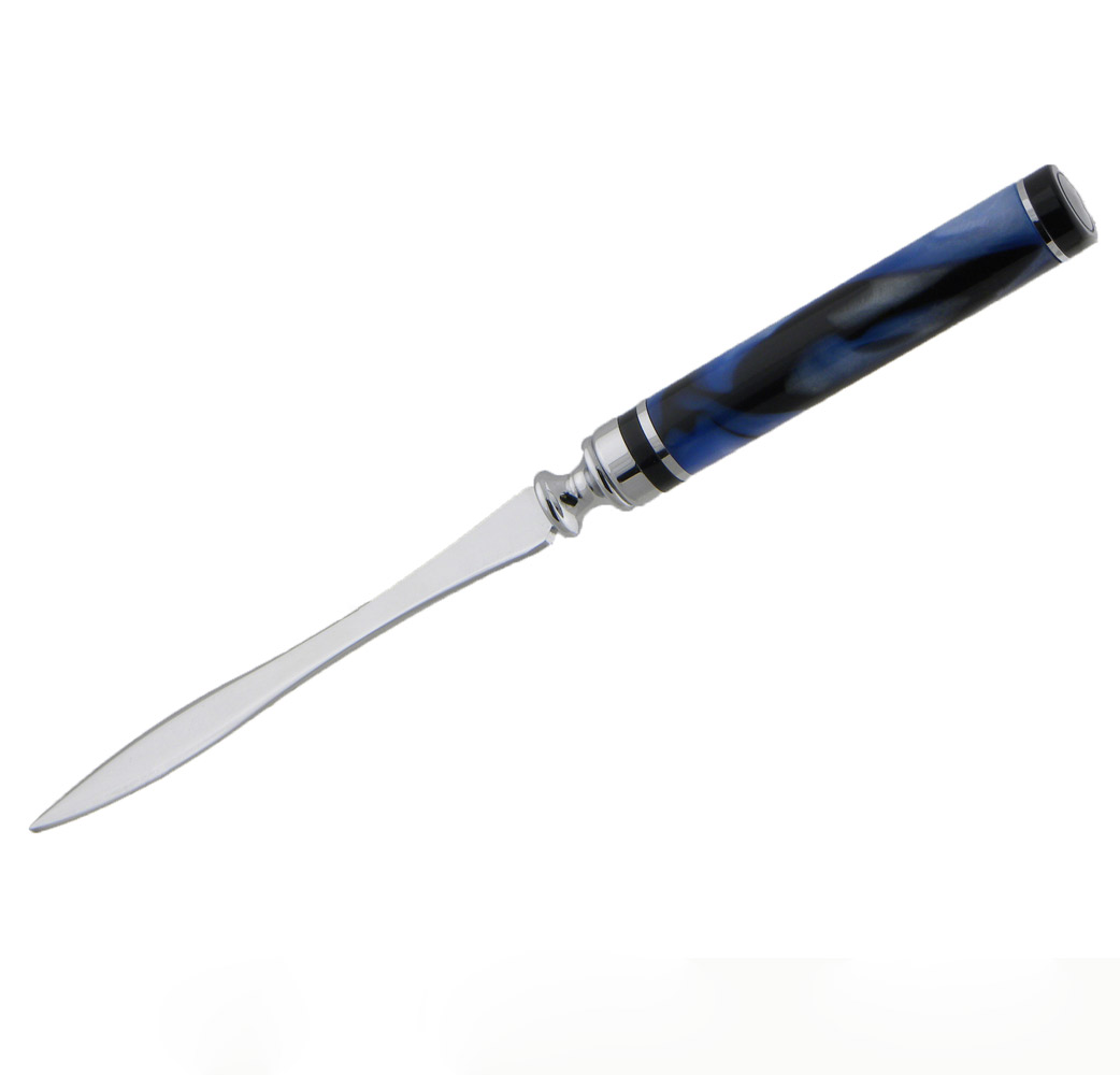 Flat Top American Wavy Blade Letter Opener Chrome Pen Kit Making