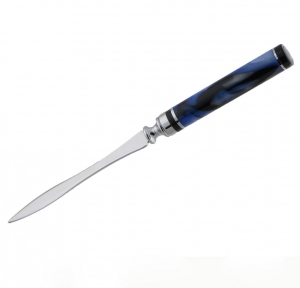 Flat Top American Wavy Blade Letter Opener Chrome