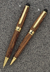 Round Top European&trade; Ballpoint Double Twist Titanium Gold