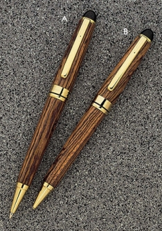 Round Top European™ Ballpoint Double Twist Titanium Gold Round Top European™ Ballpoint Double Twist Titanium Gold