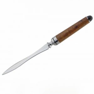 Round Top Euro Wavy Letter Opener Chrome