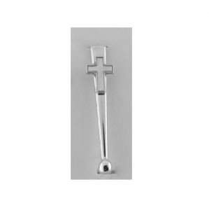 Religious Cross Clip Chrome