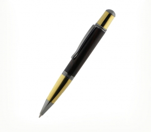 Sierra&reg; Vista Ballpoint Pen - Titanium Gold/Black Titanium