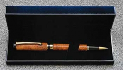 Blue Velvet over plastic pen and pencil box Blue Velvet over plastic pen and pencil box